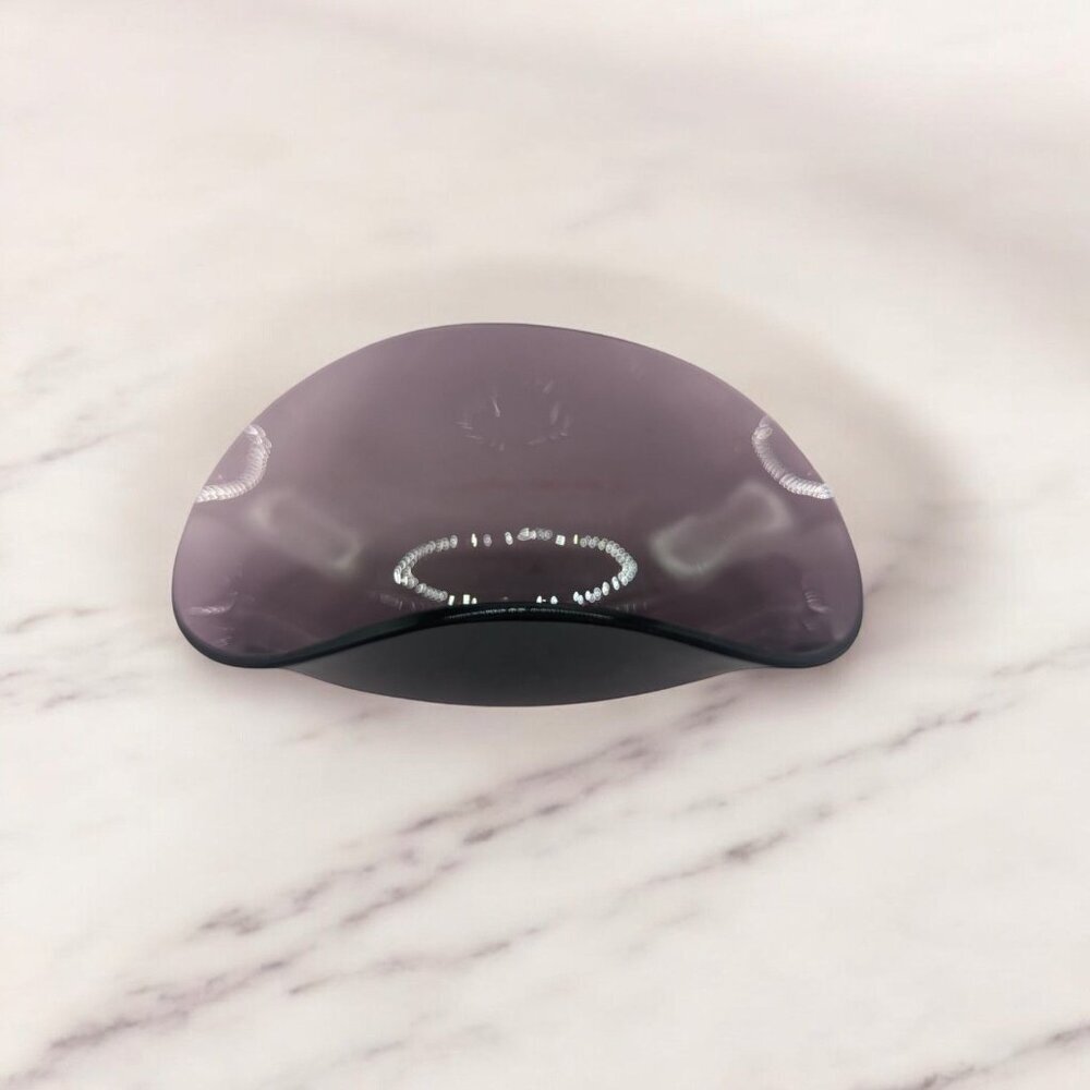 Handcrafted Purple Glass Decorative Bowl